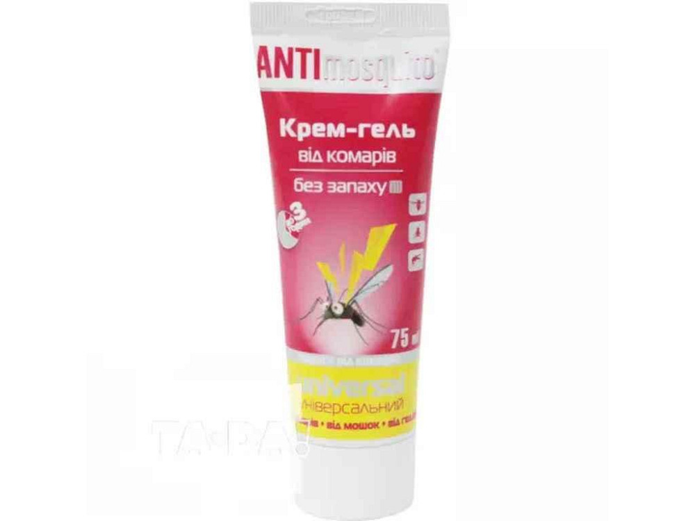 Крем-гель від комарів 75мл (771) ТМ ANTIMOSQUITO Київ - фото 1