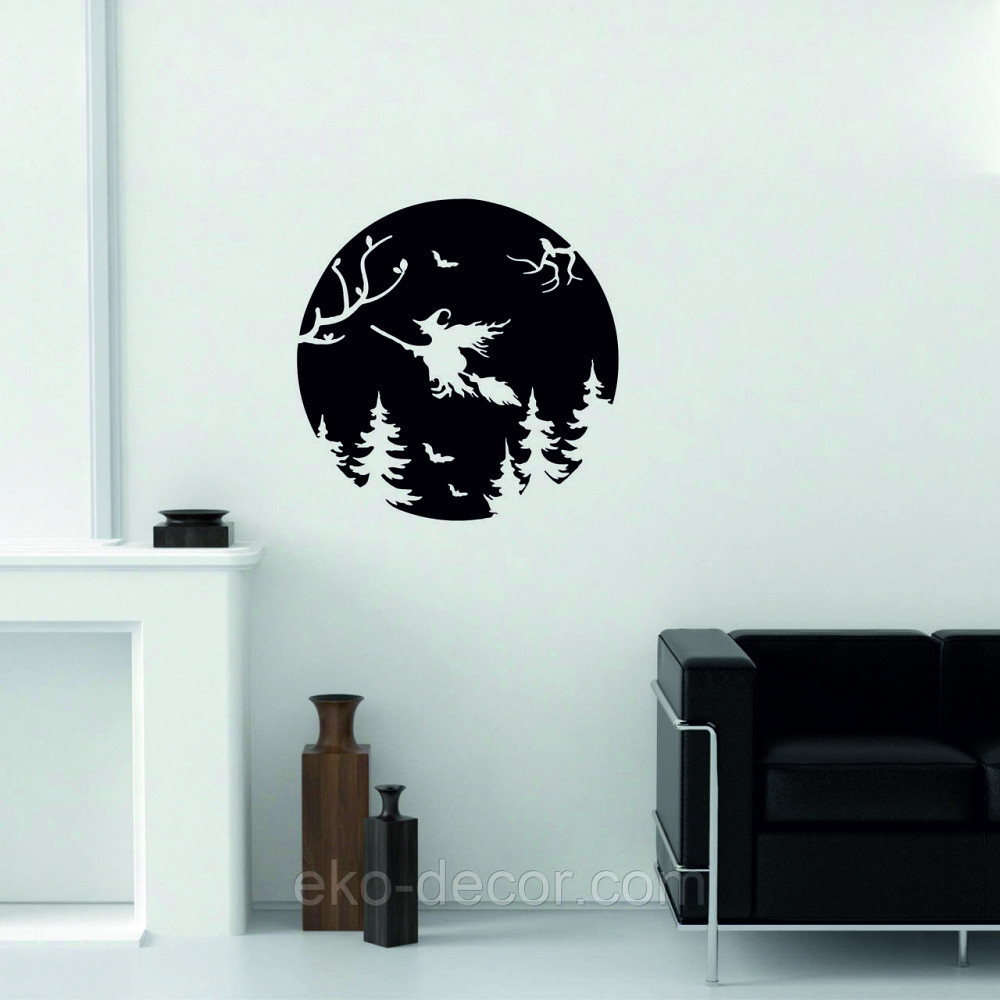 Декоративное настенное Панно «Ведьма на луне», Декор на стену Киев - изображение 3