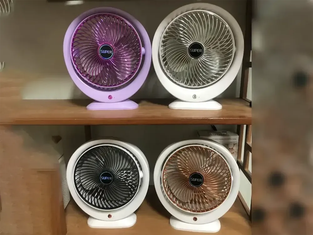 Настільний Портативний вентилятор 1200мАч JKJ-101, компактний розмір, універсальне застосування Одеса - фото 2