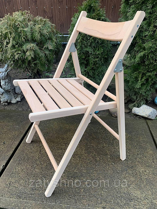 Стільці складні, з натурального дерева Київ - фото 9