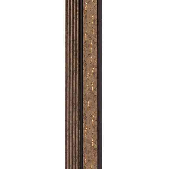 Рейка декоративна PS 2900х120х12мм Коричневий із золотими прожилками SW-00001749 Київ