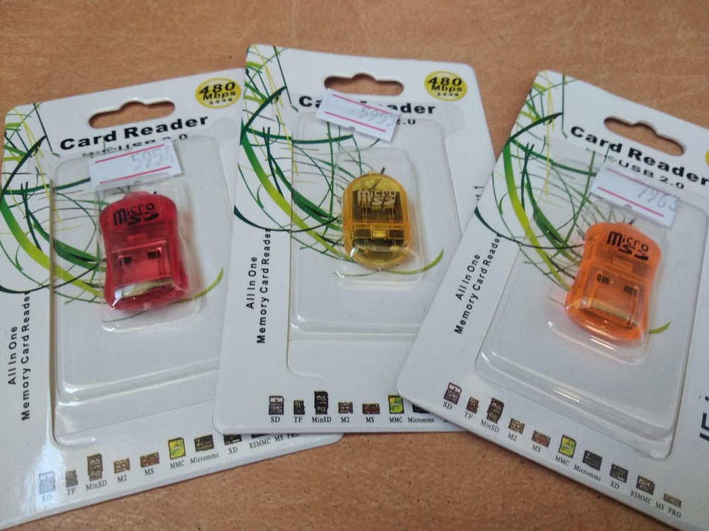 Кардридер внешний USB 2.0, формат MicroSD, пластик Полтава - изображение 1