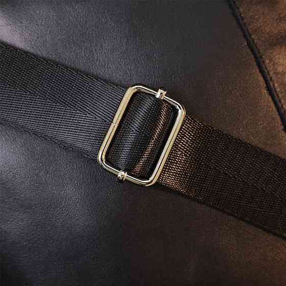 Шкіряна сумка через плече для чоловіків Чорний (SHVIGEL) Київ