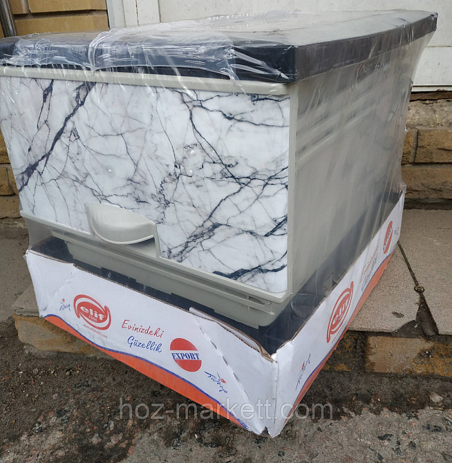 Пластиковий комод "Мармур" білий Elif Туреччина Харків - фото 1