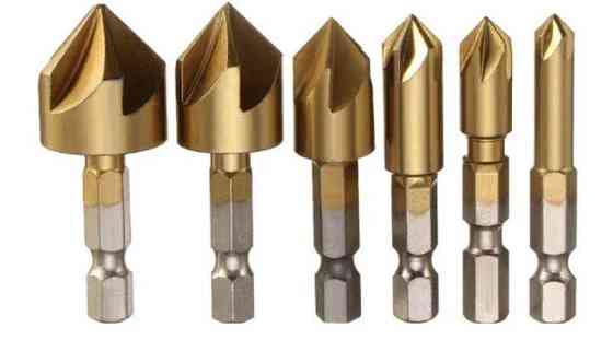 Набір свердел з зенковкой HSS 6-19 мм, 6 шт Вінниця