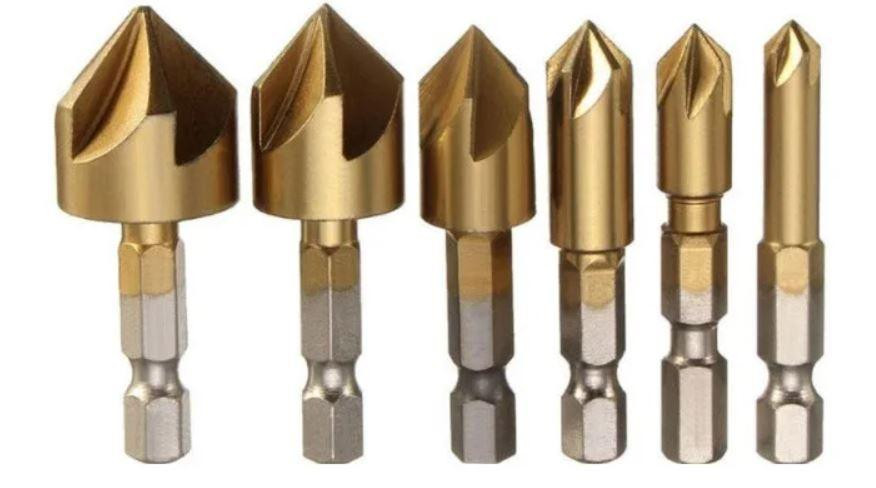 Набір свердел з зенковкой HSS 6-19 мм, 6 шт Вінниця - фото 2