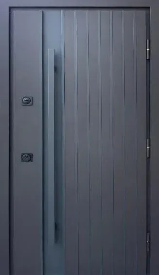 Двері вуличні серія СТРОНГ з ТЕРМОРОЗРИВОМ модель АЙРОН Київ - фото 1