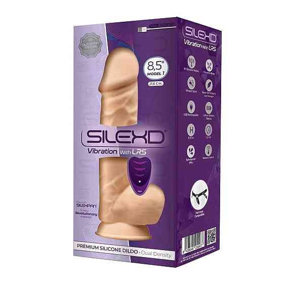 Фалоімітатор з вібрацією SilexD Norman Vibro Flesh (Model 1 size 8,5") + LRS, діаметр 5 см Sex Aura Київ