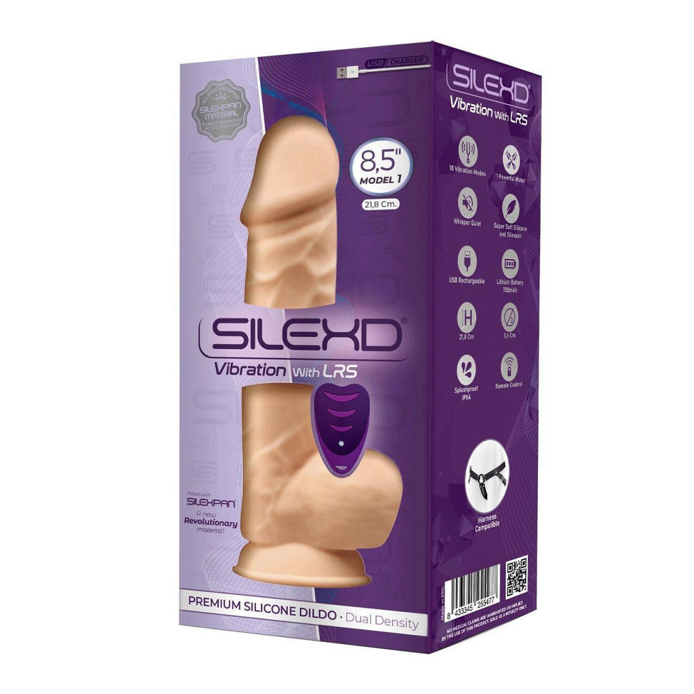 Фалоімітатор з вібрацією SilexD Norman Vibro Flesh (Model 1 size 8,5") + LRS, діаметр 5 см Sex Aura Київ - фото 5