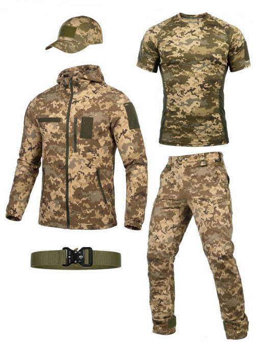 Літній еластичний тактичний костюм hunger 5в1 піксель ДЛ7082 Одеса - фото 1