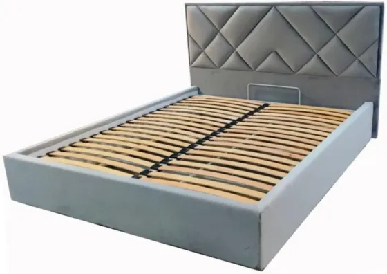 Ліжко BNB Dracar Comfort 120 х 200 см Simple З підйомним механізмом та нішою для білизни Синій Київ