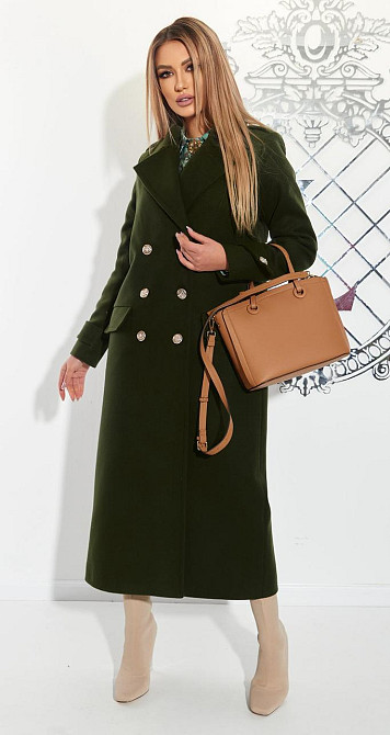 Лаконічне пальто з красивою фурнітурою (42) Київ - фото 8