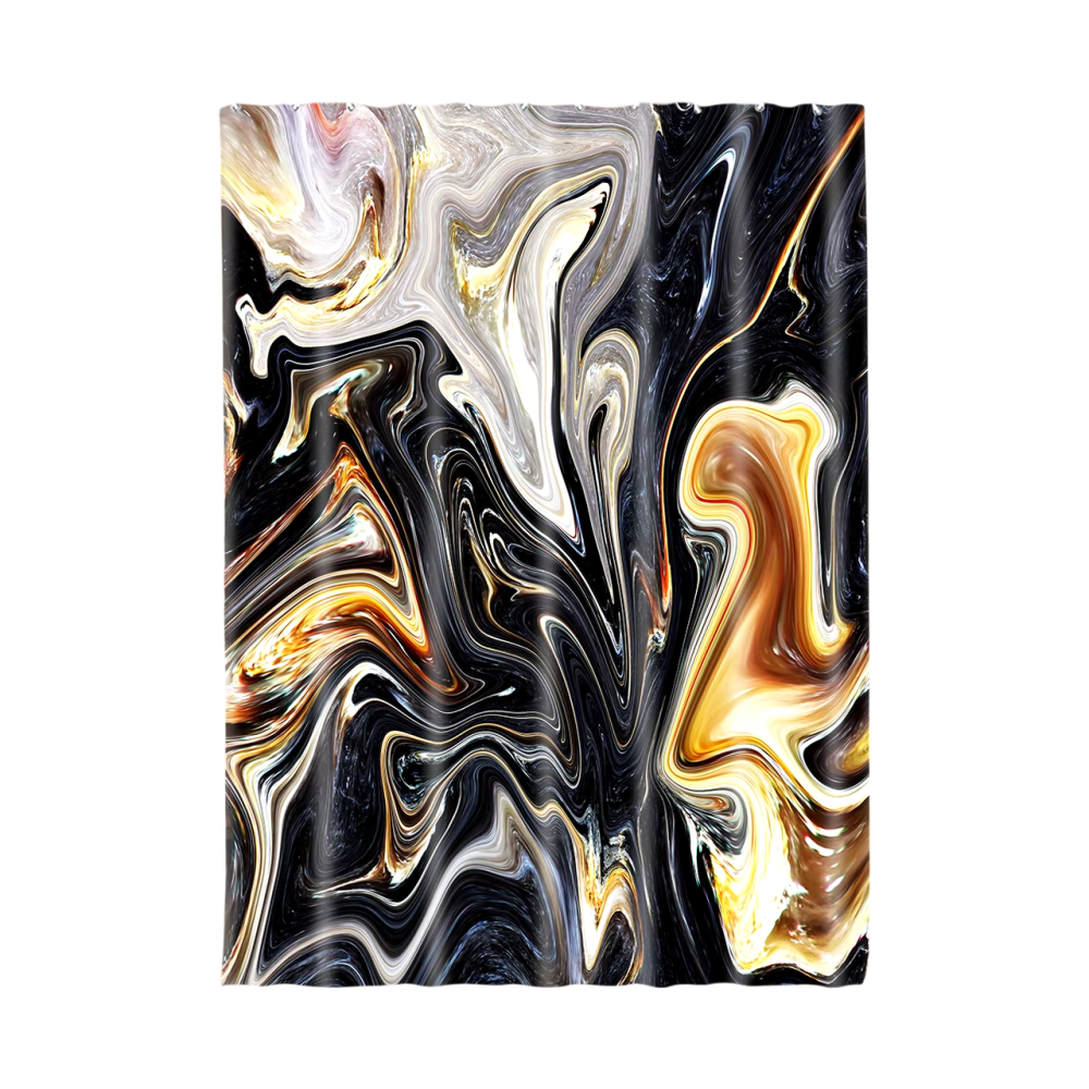 Шторка для душа и ванной комнаты с водоотталкивающим покрытием, цвет черный 3D-принт Каменец-Подольский - изображение 2