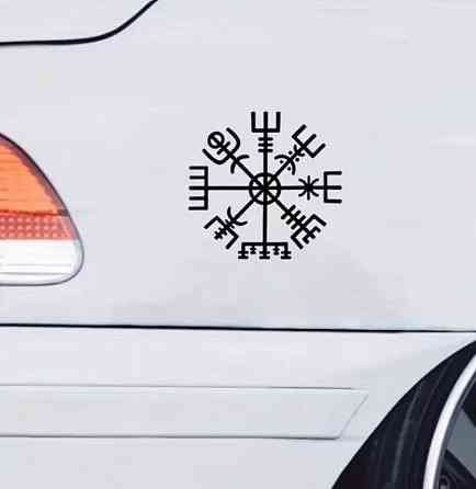 Набір вінілових наклейок «Вегвізір» – руни захисту 2 шт. (9×9 см) чорний колір Київ