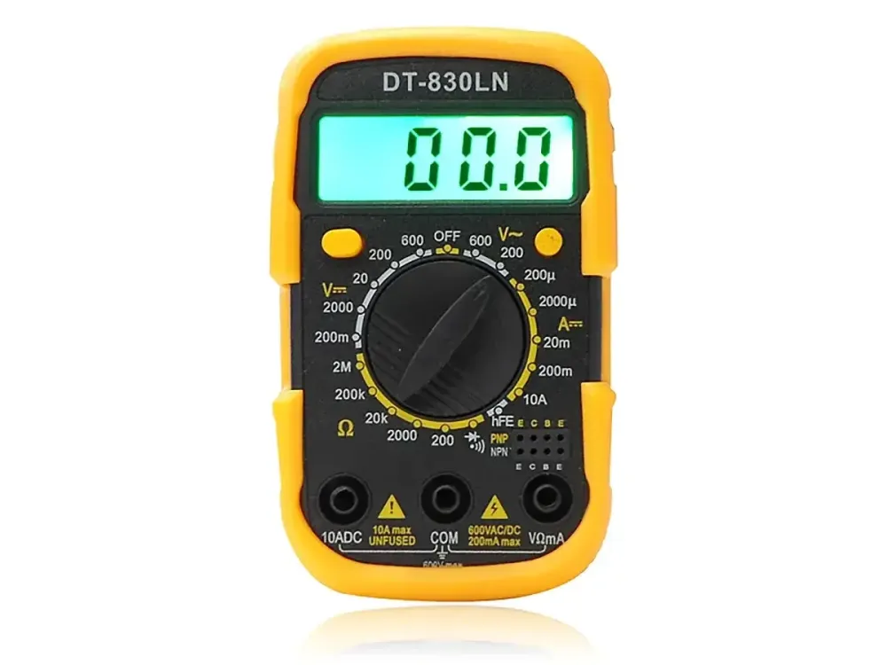 Цифровой тестер электросети DT-830LN 1 сорт, мультиметр с измерением напряжения, тока и сопротивления Одесса - изображение 2