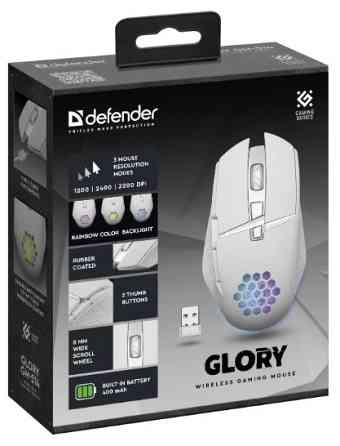 Миша Defender Glory GM-514, LED White (52513) (6857930) Київ