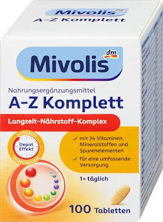 Mivolis A-Z Komplett Tabletten 100 St Міволіс Таблетки AZ Київ