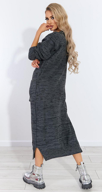 Довга в'язана сукня (48-52) Київ - фото 4