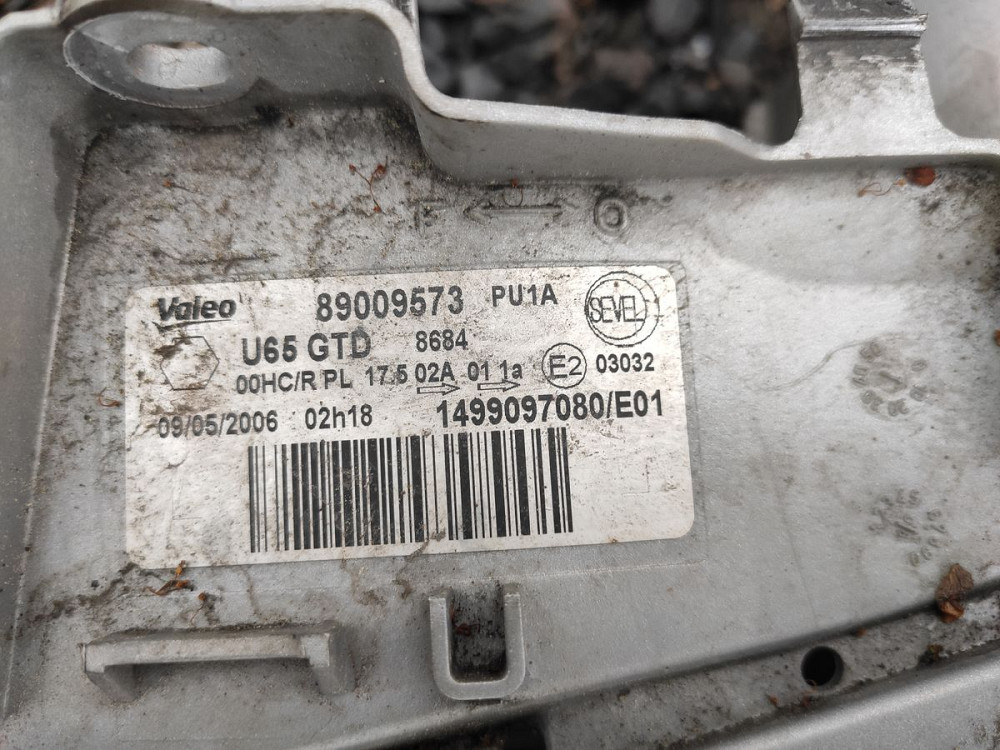 Фара ліва Fiat Scudo 2004-2006 Ковель - изображение 3