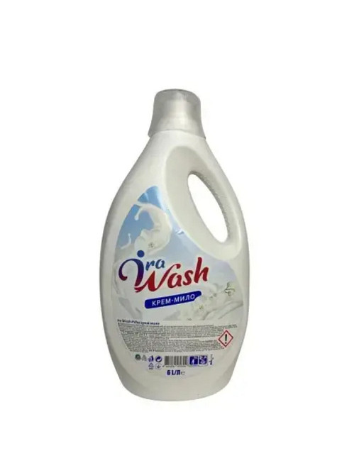 🧴 Пральний гель Ira Wash Крем-Мило 6 л | Для чутливої шкіри та дитячої білизни 👶 М’якість і ніжний аромат 🌸 Київ - фото 1