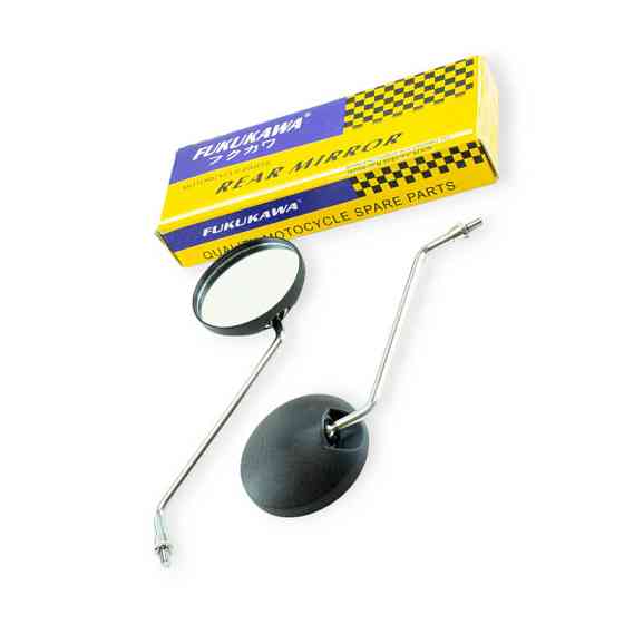 Зеркала Дельта черные (хромированая ножка) 8 мм мопед Мукачево