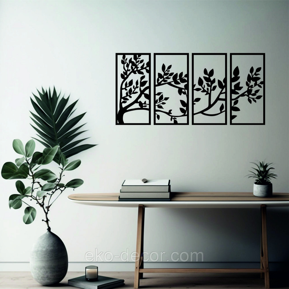 Декоративне настінне Панно «Весна», Декор на стіну 110*228 см, Чорний Київ - фото 9