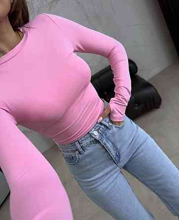 Жіночий повсякденний базовий лонгслів мікродайвинг Одеса