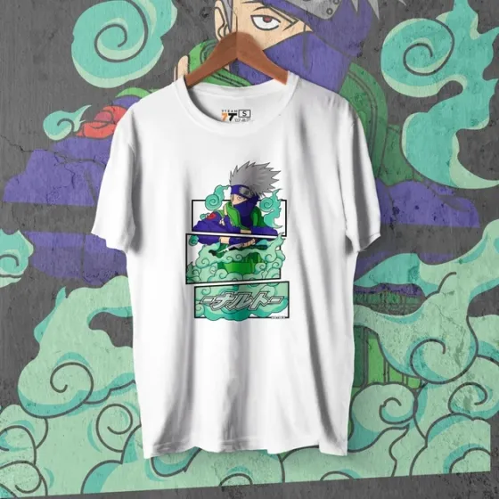 Футболка для подростка мальчика с принтом Наруто Какаші Хотаге Кид Размер 160 Anime10328 Днепр