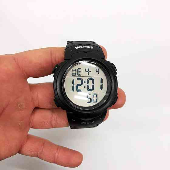 Водонепроницаемые наручные часы для мужчин SKMEI 1068BK, Спортивные часы мужские водонепроницаемы OR-54 Львов