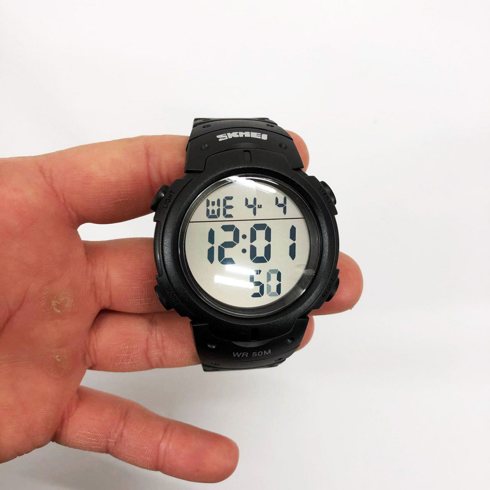Водонепроницаемые наручные часы для мужчин SKMEI 1068BK, Спортивные часы мужские водонепроницаемы OR-54 Львов - изображение 4