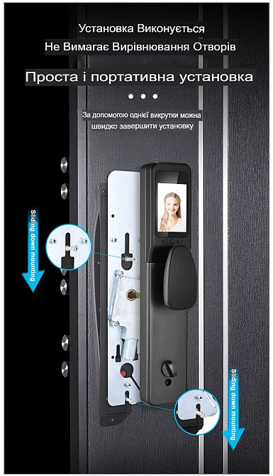 Дверной замок 918 со сканером отпечатка пальцев (896603253) Киев - изображение 5