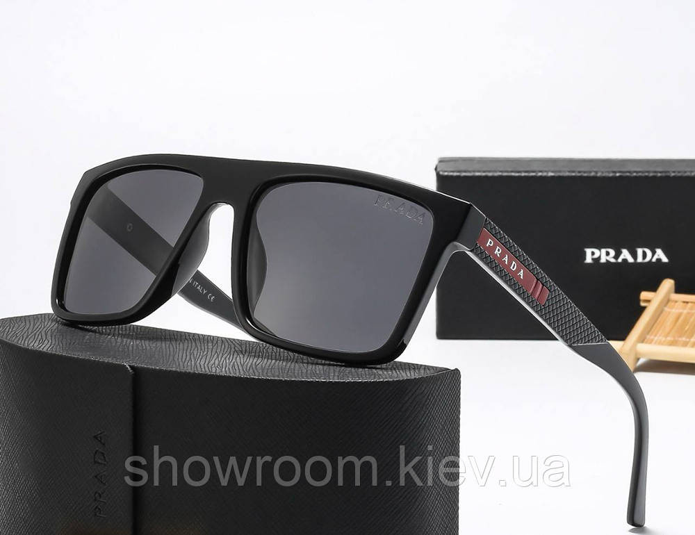 Солнцезащитные очки маска Pr 69022 black Киев - изображение 1