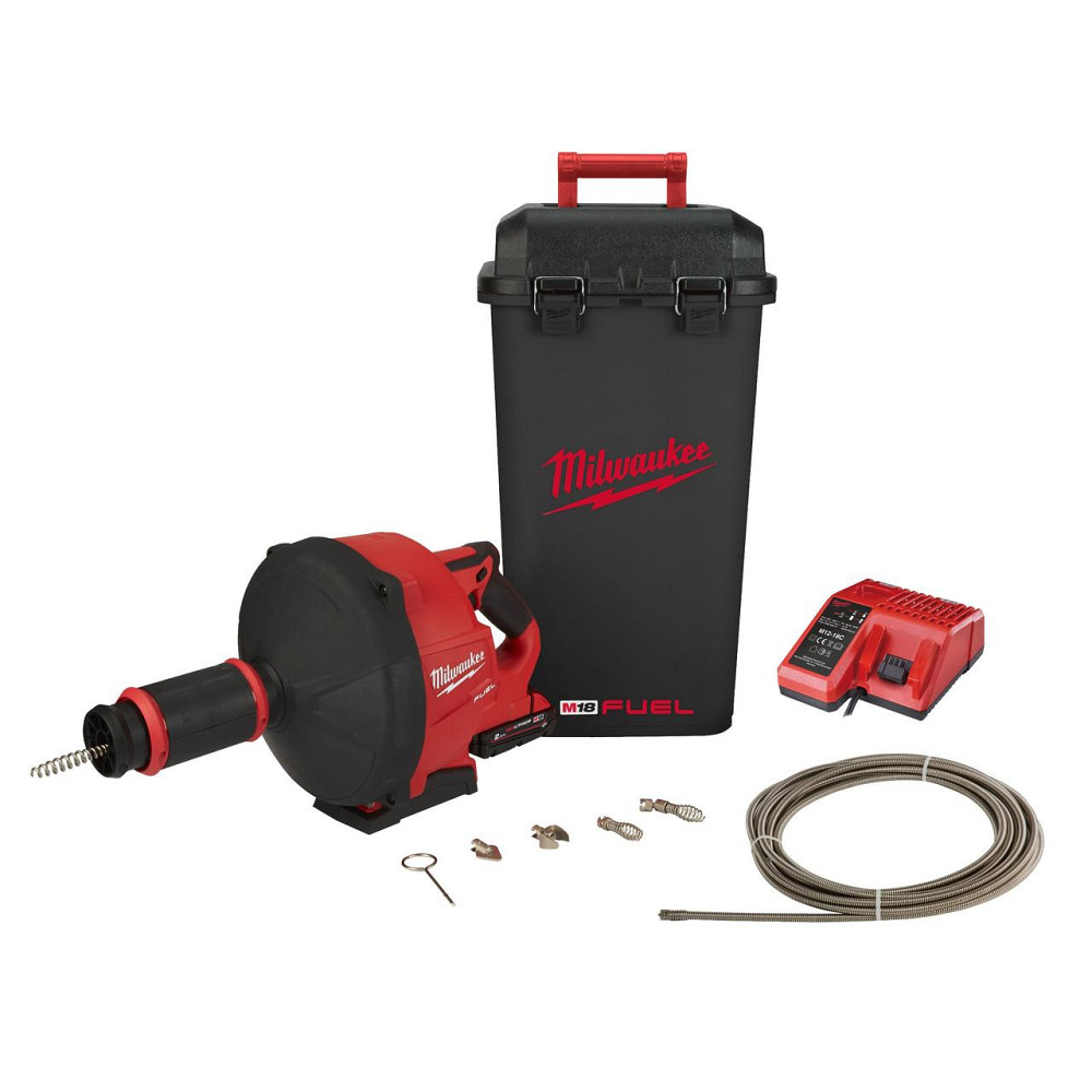Машина прочистая аккумуляторная бесщеточная MILWAUKEE, M18 FDCPF10-201C, трос 10м (зарядное устройство М12-18 С, 1 аккумулятор М18 В2 Одесса - изображение 3