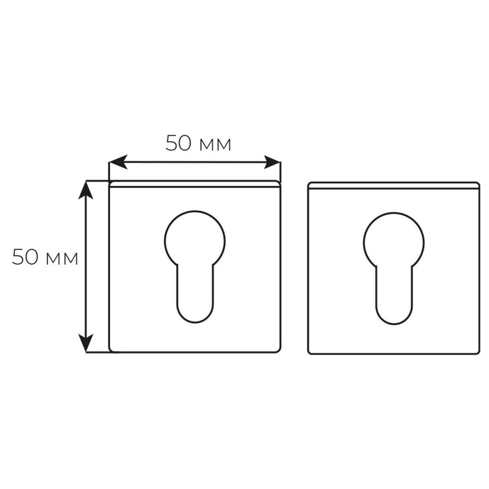 Накладка кл Fimet 211B F05 мат хром Київ - фото 2