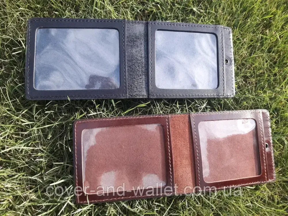 Шкіряна обкладинка на посвідчення Служба судової охорони Червоний Київ - фото 2