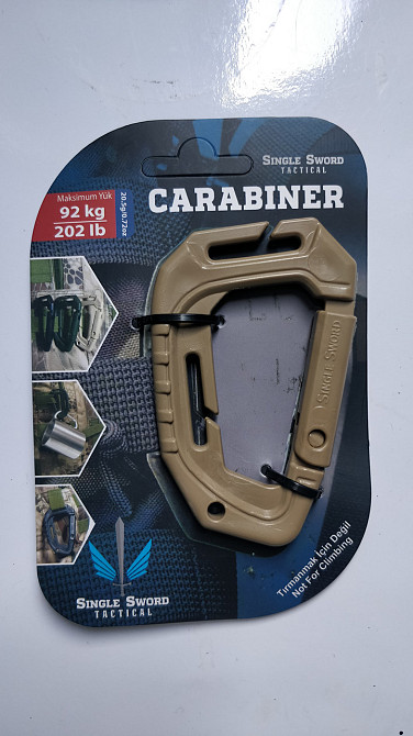 Карабин тактический tac-link 80 кг для системы молли для военной экипировки и туристов Одесса - изображение 2