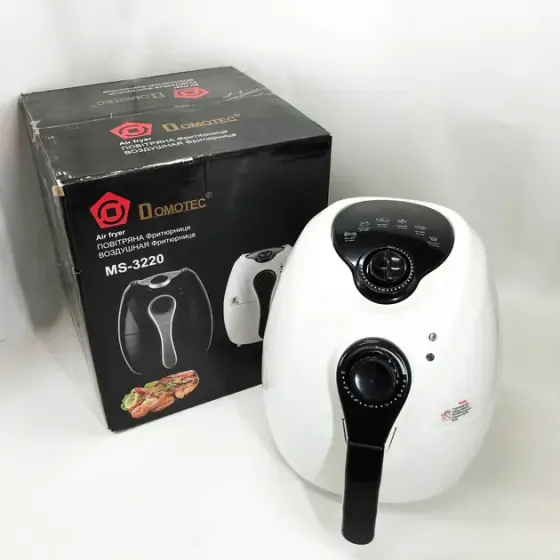 Аэро фритюрница Air Fryer DOMOTEC MS-3220 белый Коломия