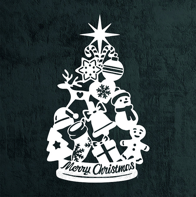 Декоративное настенное Панно «Новый год», Декор на стену 50*30 см, Белый Киев - изображение 8