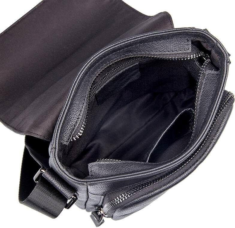 Сумка Vintage 14545 из натуральной кожи Черная Киев - изображение 2