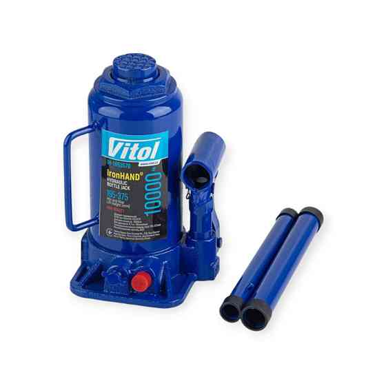 Домкрат гідравлічний 10 т, 195-375 мм (коробка) Iron Hand Мукачево