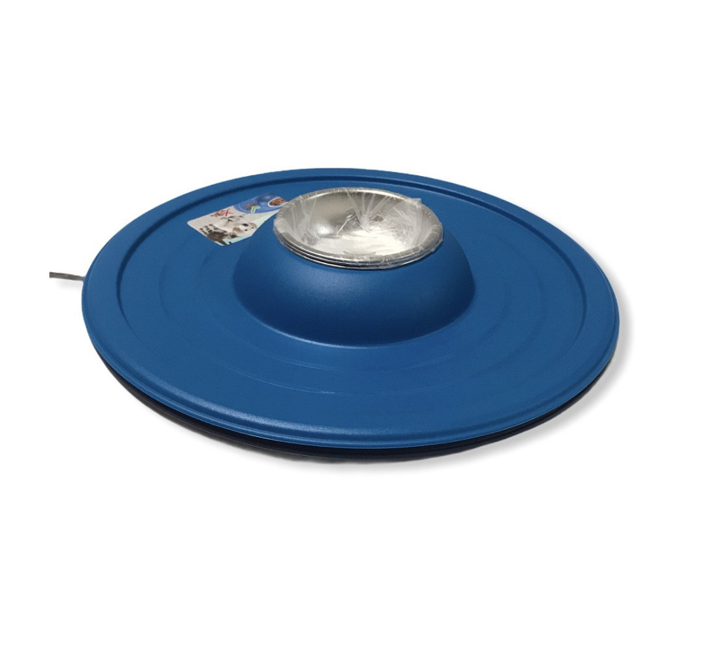 Миска металлическая для собак и кошек Volcano с мягким ковриком, миска антигрязь, 36 см Киев - изображение 4