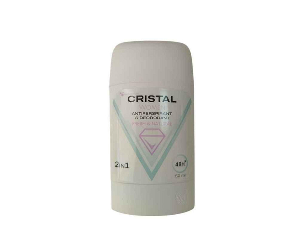 Дезодорант-антиперспирант 50мл 2в1 для женщин Натуральный ТМ CRISTAL Киев - изображение 1