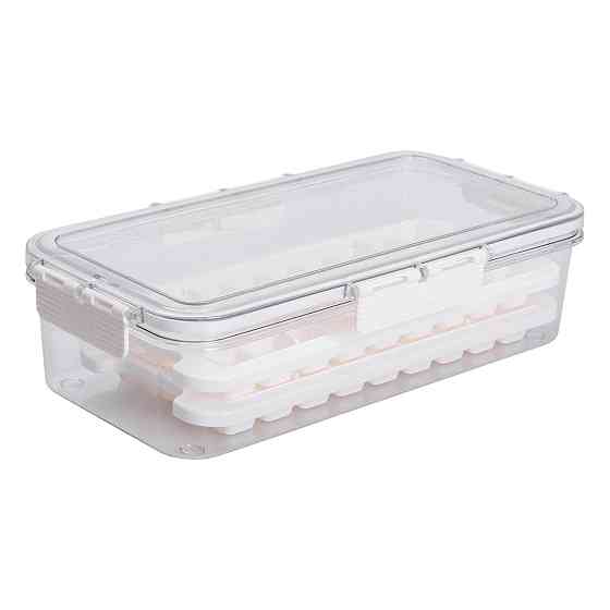 Yiwu Контейнер для заморозки льоду з кришкою 72 відсіку 30.5х16х7.5 см харчовий контейнер пласт Коломыя