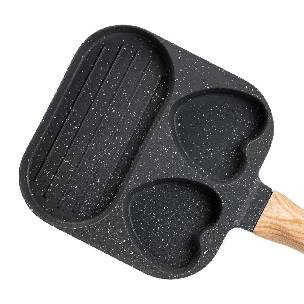 Квадратная сковорода на 3 секции с антипригарным покрытием Киев - изображение 5