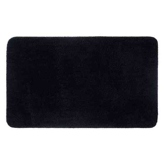 Коврик для ванны и душа Bathlux длинный мягкий ворс, нескользящий 70*45, Черный Каменец-Подольский