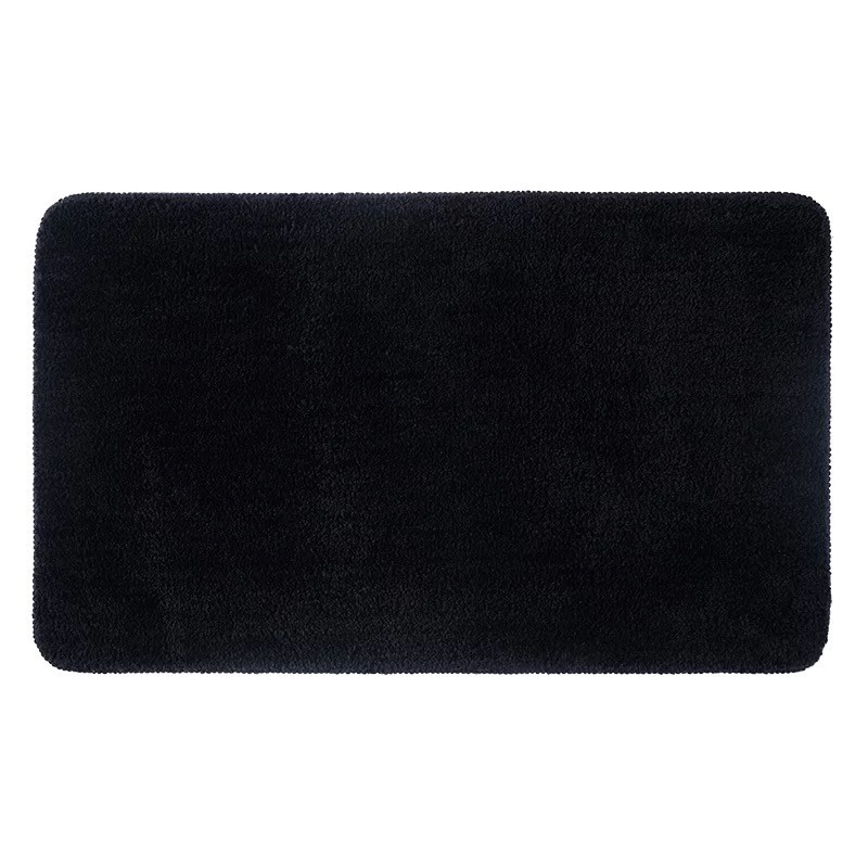 Коврик для ванны и душа Bathlux длинный мягкий ворс, нескользящий 70*45, Черный Каменец-Подольский - изображение 1