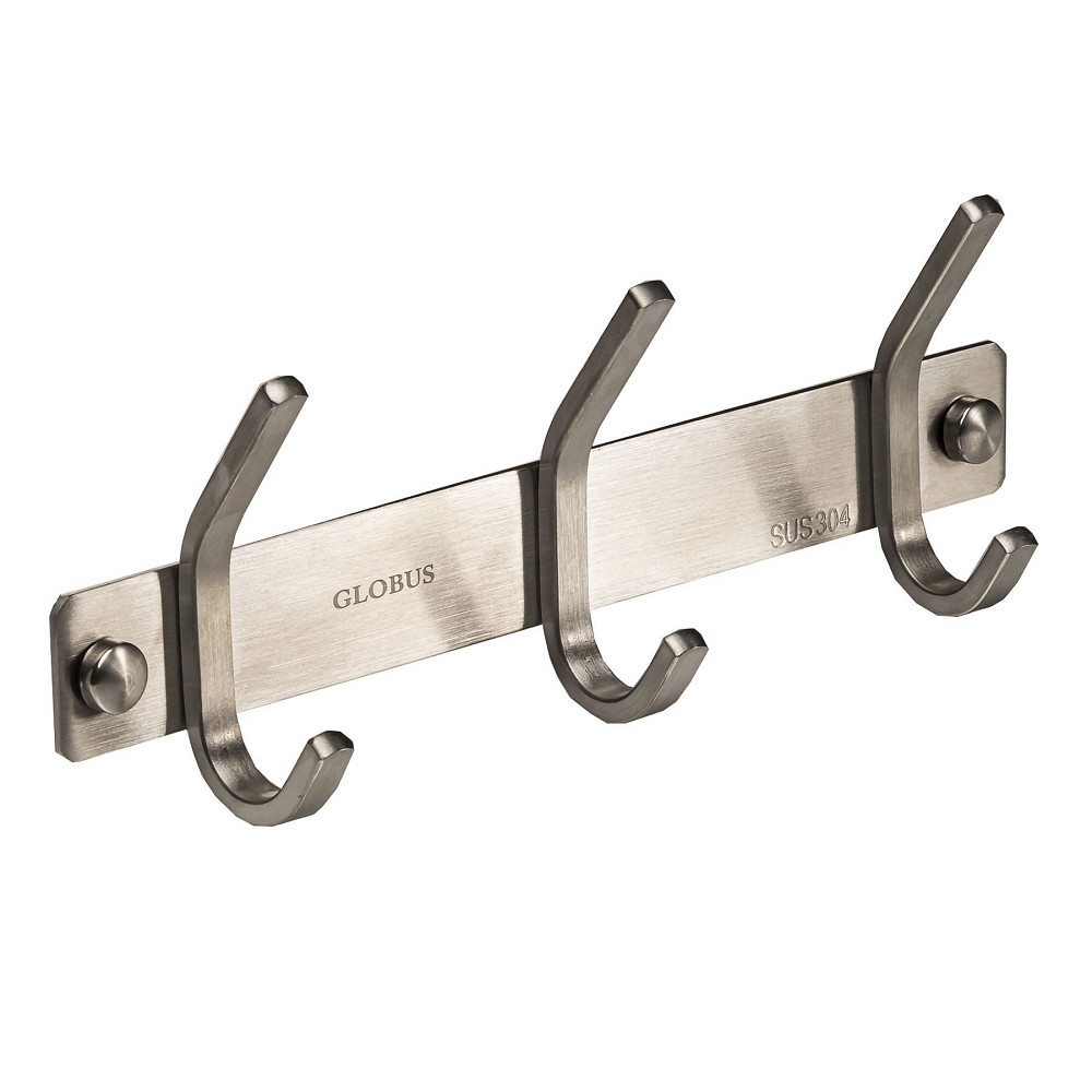 Планка з гачками Globus Lux SQ 9435-3 SUS304 Тернопіль - фото 1