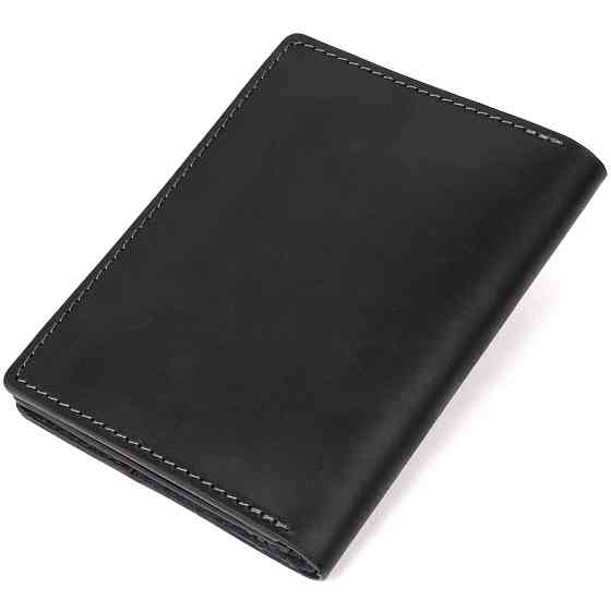 Кожаная обложка для документов GRANDE PELLE 11494 Черный Киев