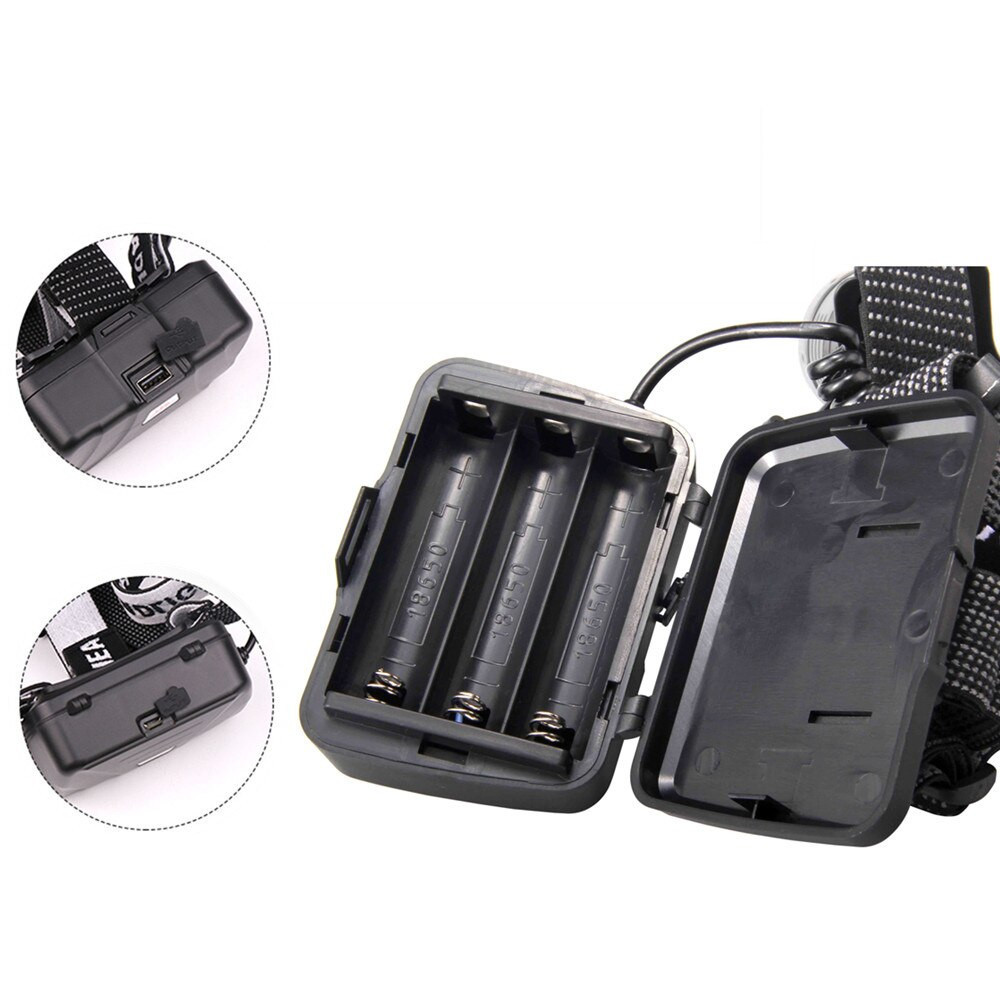 Ліхтарик налобний високої потужності LED XHP70 3x 18650 AC Prof XHP70 Київ - фото 4