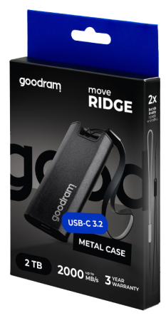 SSD Накопитель Goodram Move Ridge Black 1TB Type C (SSDR-GMRE-01T-K0) (7163849) Киев